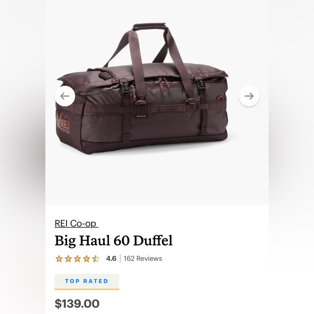 REI Big Haul Duffel 60L